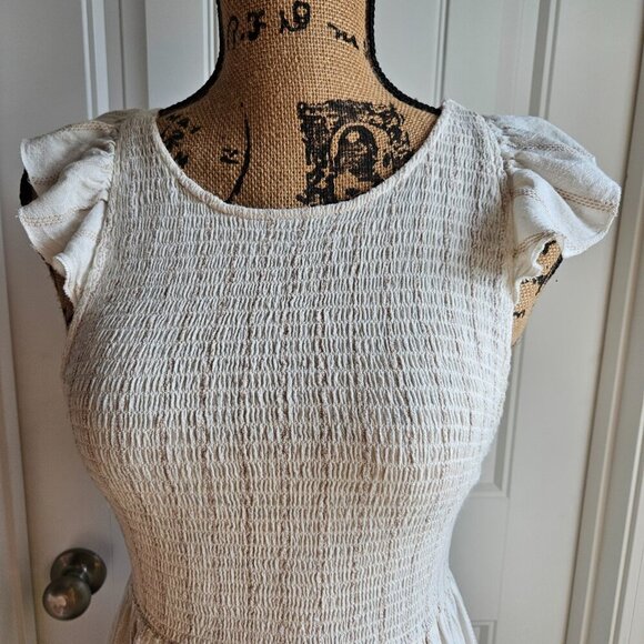 Free People Chambray Butterflies Midi Dress Size XS - Picture 12 of 15